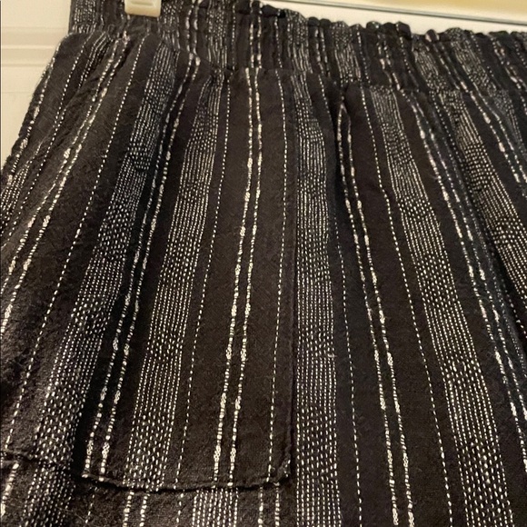 Time and Tru Wide Leg Palazzo Pants Size S Elastic Waist Relaxed Fit Linen Blend - Picture 5 of 15